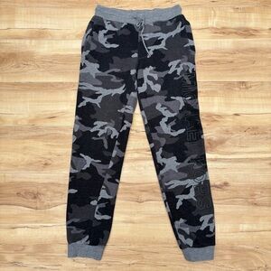 Michael Kors Gray Black Camouflage Joggers Size Small